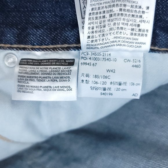 Levi's 505 Shorts Men's 42 Blue Denim Distressed - Picture 16 of 16